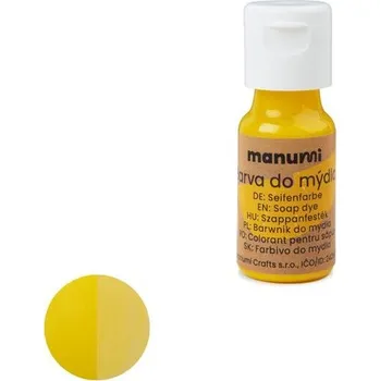 Vodová barva Manumi tekutá barva do mýdla 10 ml žlutá