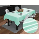 Saténový obdélníkový ubrus polyesterový Satén LUX-059 Světle mintový 140x220 cm