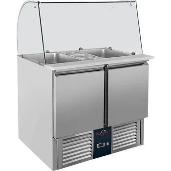 Lednice DASgastro Saladeta - 0,9 x 0,7 - se 2 dvířky