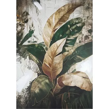 Obraz Obraz na plátně Listy, 100 × 70 cm, ručně malovaný&nbsp;CA-01432