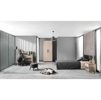 Dětský pokoj Malý studentský pokoj I Colin - dub kestína/šedá