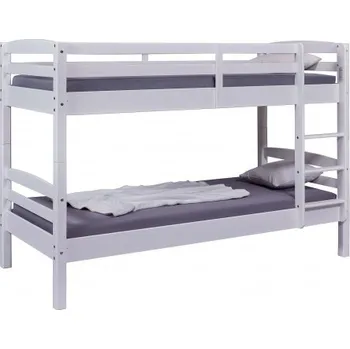 Dětská postel Patrová postel z masivu 90x190cm Howard – bílá