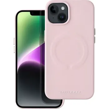 Pouzdro na mobilní telefon Pouzdro Roar Leather MagSafe iPhone 15 Pro Max Růžové