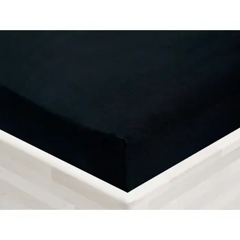 Prostěradlo Jersey napínací prostěradlo JR-030 Černé 90 x 220 - výška 20 cm