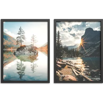 Obraz Obraz v rámu Krajina, 40 × 30 cm, set 2 ks OB-14904