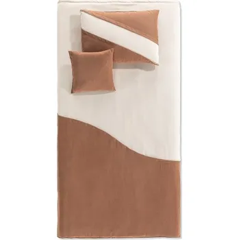 Povlečení Ložní set 100x200cm Lovely - hnědá/béžová