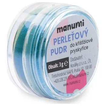 Manumi Perleťový pudr do křišťálové pryskyřice světle modrý 3g