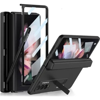 Pouzdro na mobilní telefon GKK 44111 GKK BOX Ochranný kryt se stojanem Samsung Galaxy Z Fold 3 5G černý