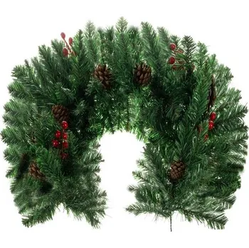 Vánoční dekorace ISO TRADE Zdobená vánoční girlanda - 1m