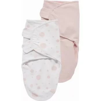 Zavinovačka MEYCO zavinovačka 2-balení 0-3 měsíce Dots pink/ Uni light pink