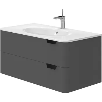 Koupelnový nábytek Lavedo Velluto Grey 100 koupelnová skříňka s umyvadlem