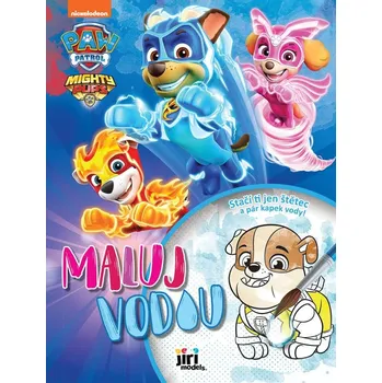 omalovánky Jiri Models Maluj vodou A4 Tlapková Patrola II. omalovánky