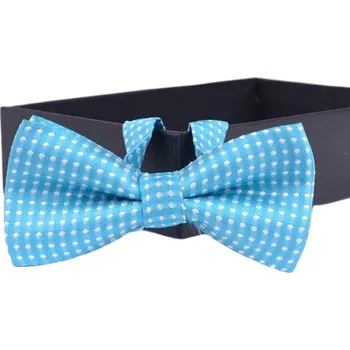 Motýlek Amparo Miranda® Dětský motýlek s puntíky P002 světle modrý