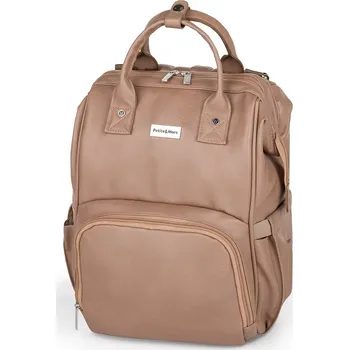 Přebalovací taška PETITE&MARS batoh přebalovací na kočárek Jasper Camel Beige