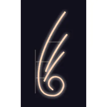 Vánoční dekorace CITY SM-929009 Šnek, teplá bílá