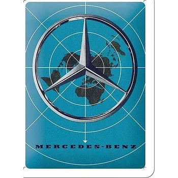 Plechová cedule Retro cedule Mercedes-Benz (Map) 15x20cm