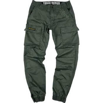 Pánské kalhoty YAKUZA 3751 Cargo Pants tmavé olivové - 4XL