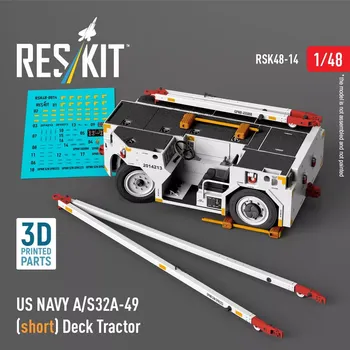 Plastikový model Reskit 1/48 US NAVY A/S32A-49 (short) Deck Tractor