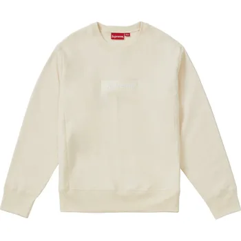 Pánská mikina Supreme Box Logo Crewneck (FW18) Natural XL