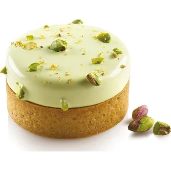 Výroba svíčky Silikonová forma pro koláče + 6 perforovaných hran, průměr: 70 mm, výška: 20 mm, KIT TARTE RING KLASSIK