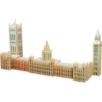 3D puzzle WOODEN TOY , WCK 3D puzzle Big Ben barevný
