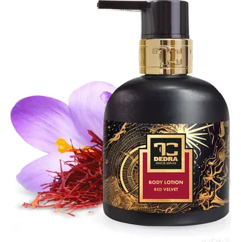 Tělové mléko RED VELVET | zvláčňující tělové mléko s mandlovým olejem | 320 ml Dedra
