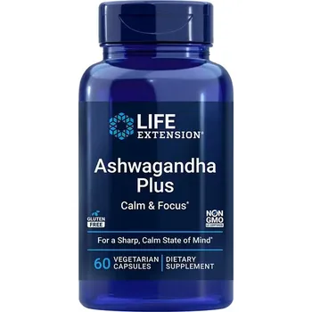 Life Extension Ashwagandha Plus Calm &amp; Focus - Ashwagandha Plus Calm &amp; Focus (60 Veg Kapsla)