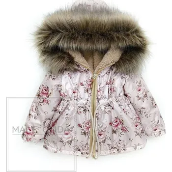 Male Cuda Podzimní parka s čajovými růžemi 80/86 bílá