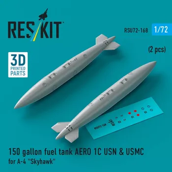 Plastikový model Reskit 1/72 150 gallon fuel tank AERO 1C USN&USMC (2 pcs)