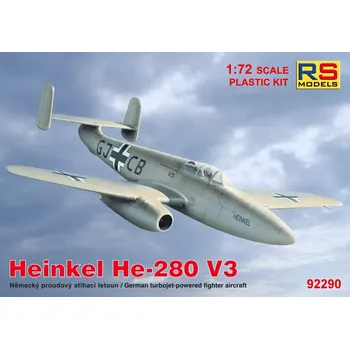 Plastikový model RS models 1/72 Heinkel He-280 V3 (4x camo)