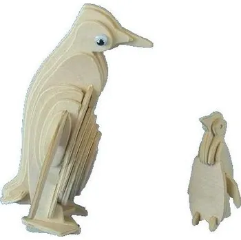 3D puzzle WOODEN TOY , WCK 3D puzzle Tučňáci