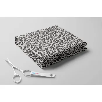 Fleece antipiling, Leopard Barva: Šedá