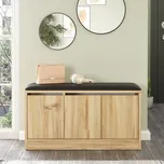 SELMAN botník se sezením, dub Left