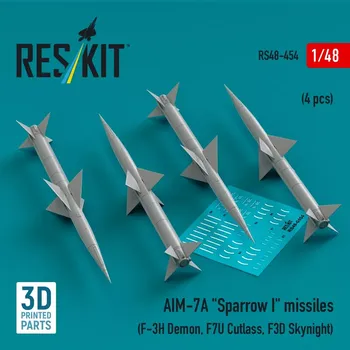 Plastikový model Reskit 1/48 AIM-7A 'Sparrow I' missiles (4 pcs.)