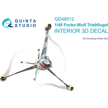 Plastikový model Quinta studio 1/48 FW Triebflugel 3D-Print.&col.Inter. (AMUSING)