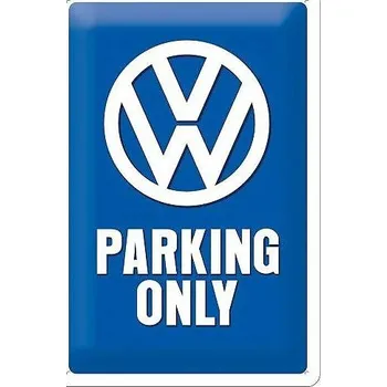 Plechová cedule Retro cedule Volkswagen - Parking Only 20x30cm