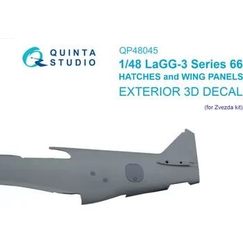 Plastikový model Quinta studio 1/48 LaGG-3 Series 66 Hatches & Wing Covers (ZVE)