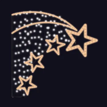 Vánoční dekorace City SM-999130 Letící hvězdy, teplá bílá/studená bílá