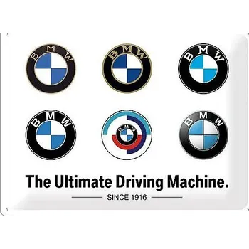 Plechová cedule Retro cedule - BMW (Logo Evolution) 30x40cm
