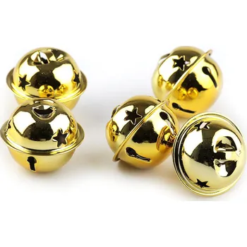 Vánoce Rolničky Ø30 mm - zlatá (20 ks)