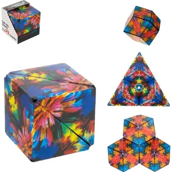 Hlavolam Magnetická barevná antistresová kostka - Puzzle