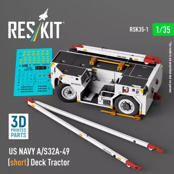Plastikový model Reskit 1/35 US NAVY A/S32A-49 (short) Deck Tractor