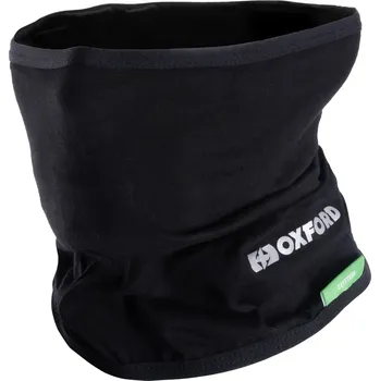 Bavlněný šátek na krk (nákrčník na motorku) Oxford Neck Tube černý, CA100