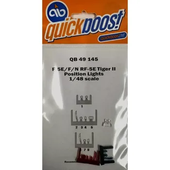 Plastikový model Quickboost 1/48 F-5E/F/N RF-5E Tiger II position lights (AFV)