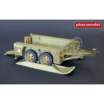Plastikový model Plusmodel 1/35 US trailer M18 tandem axle