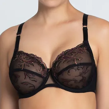 Podprsenka Lise Charmel - Charme secret podprsenka vysoká nevyztužená charme noir 75E BCJ6133