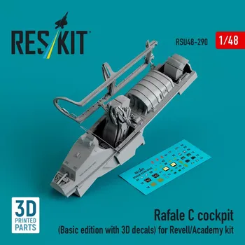 Plastikový model Reskit 1/48 Rafale C cockpit (Basic edition with 3D)