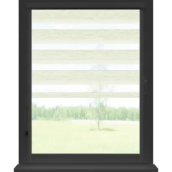 Roleta Dekodum Roleta den a noc v antracitové kazetě premium, barva látky Olivový Šířka (cm): 35, Výška (cm): Standardní (do 150 cm), Strana mechanismu: Práva