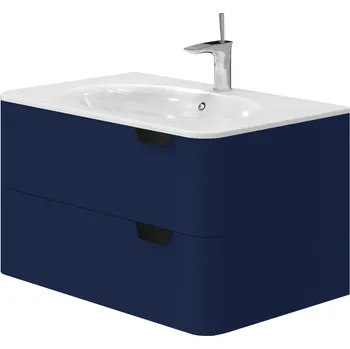 Koupelnový nábytek Lavedo Velluto Blue 80 koupelnová skříňka s umyvadlem