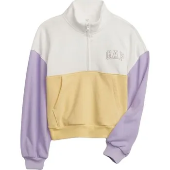 Dívčí mikina Dívčí mikina GAP IE LOGO S Bílá, Žlutá, Fialová